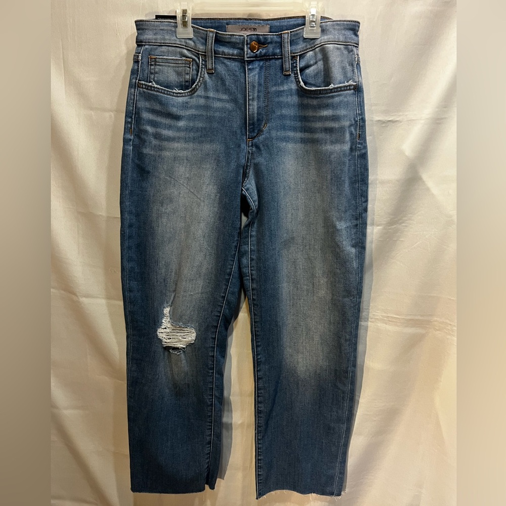 NWT Joe's Niki Boyfriend Denim Jeans Distressed Raw Hem Size 26
